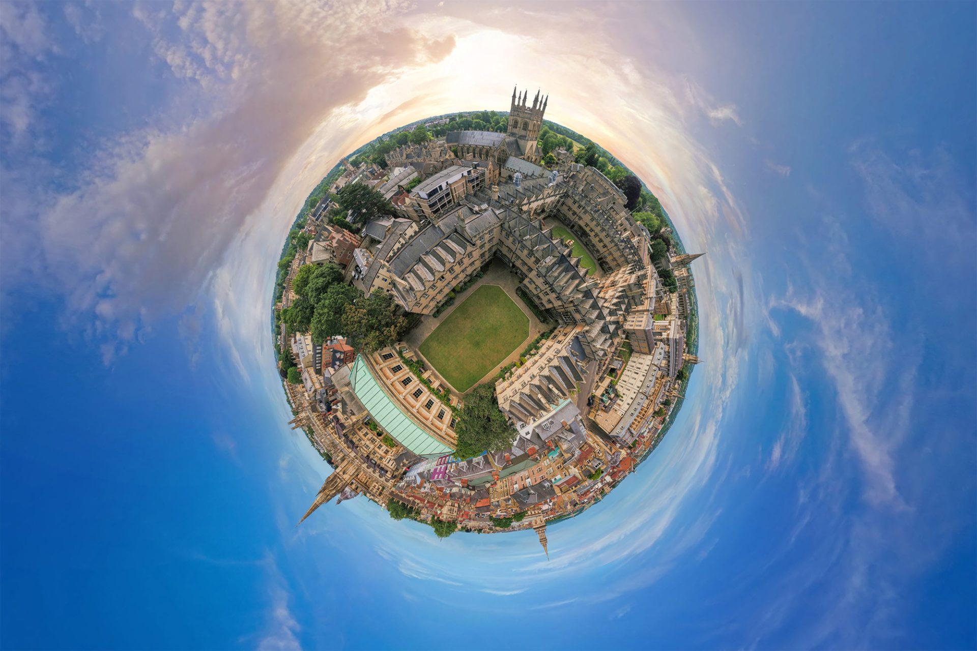 University of Oxford Oriel College Tiny Planet