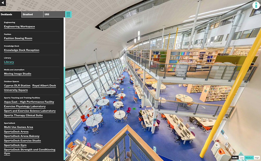 University of east london virtual tour