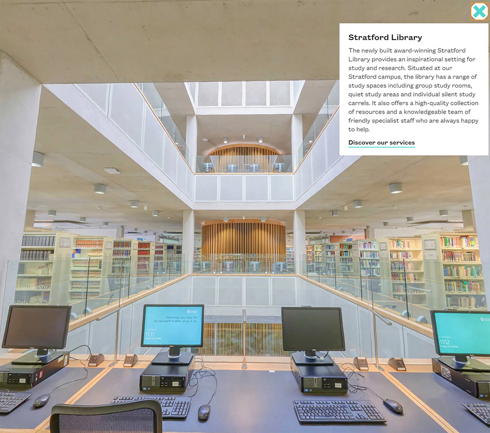 University of east london virtual tour